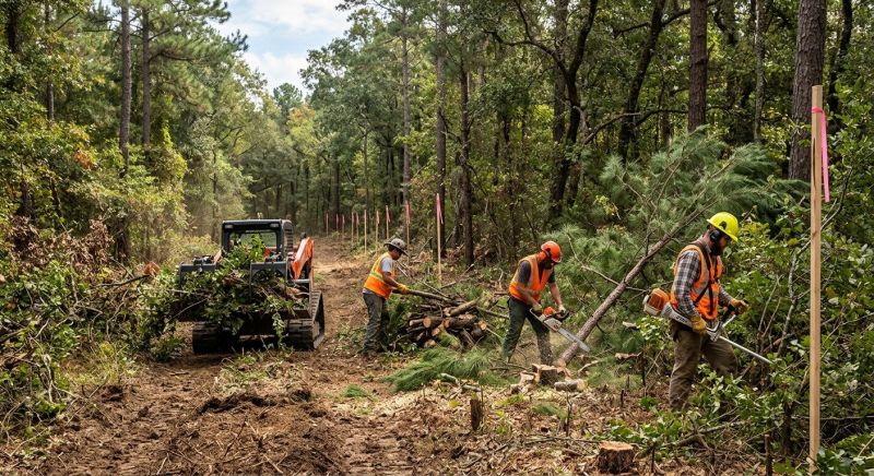 Pine Tree Clearing in Gwinnett County, GA